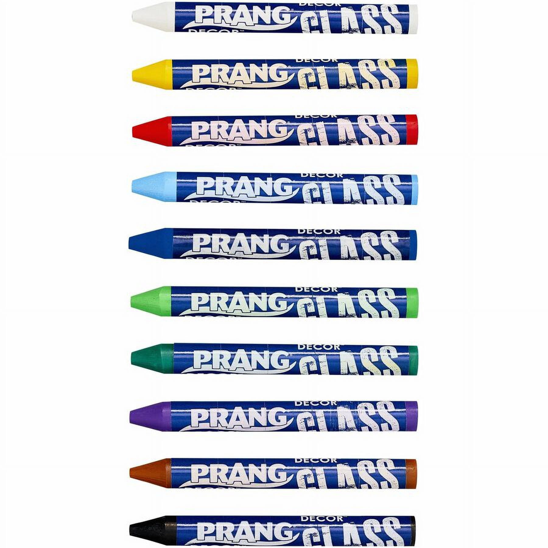 Prang, DIX74010, Decor Glass Crayons, 10 / Set, Assorted