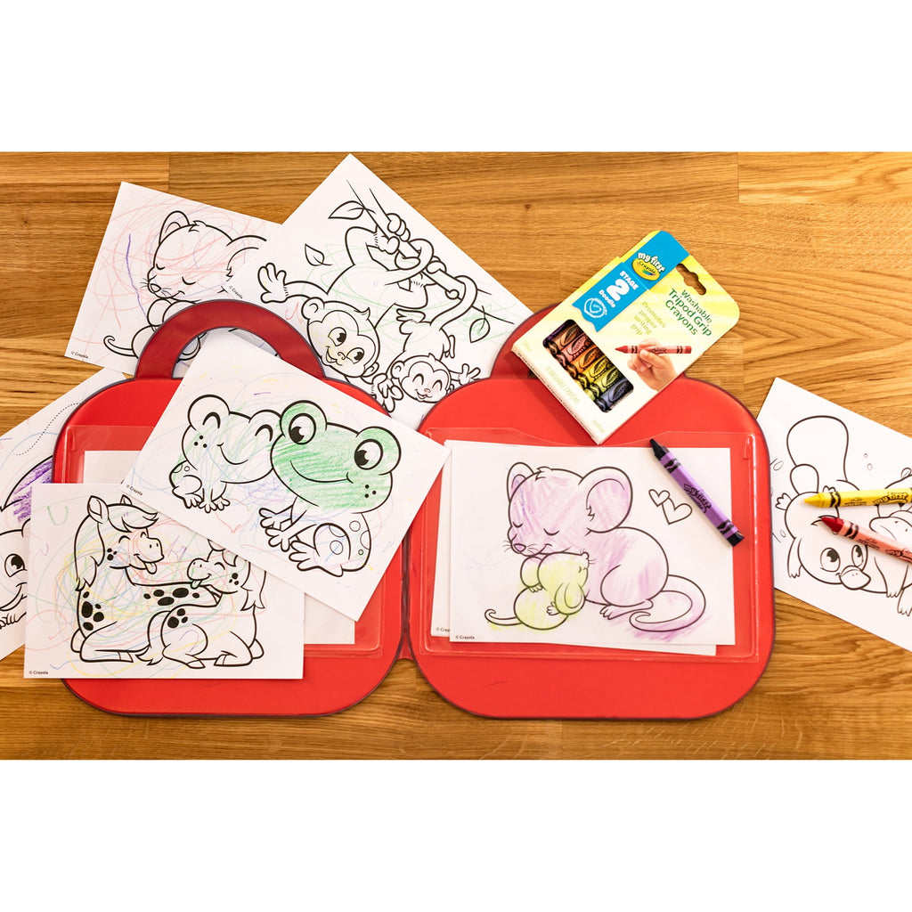 Crayola Washable Tripod Grip Crayons, 8 Per Pack, 8 Packs