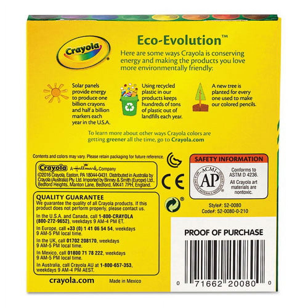 Large Crayons, Tuck Box, 8 Colors/box | Bundle of 5