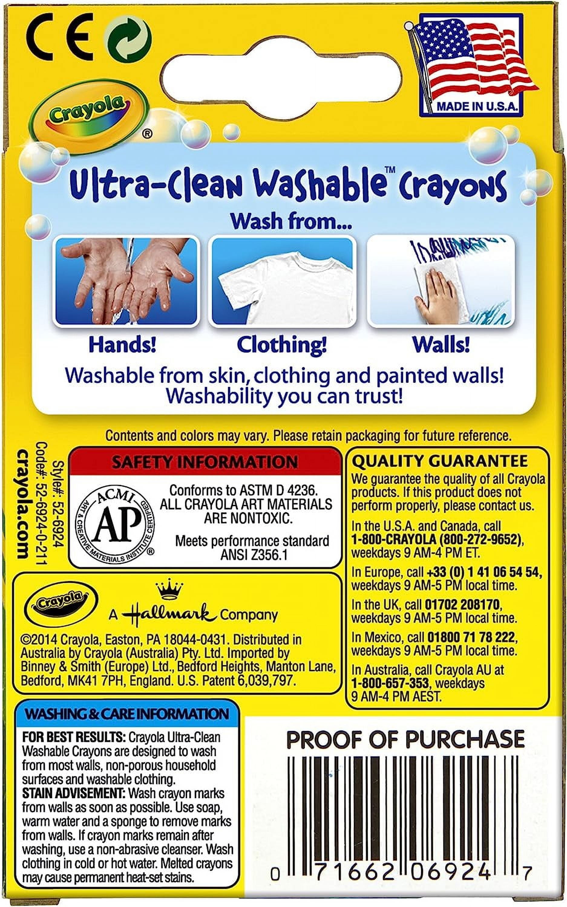 Crayola 24 Count Ultra- Clean Washable Crayons