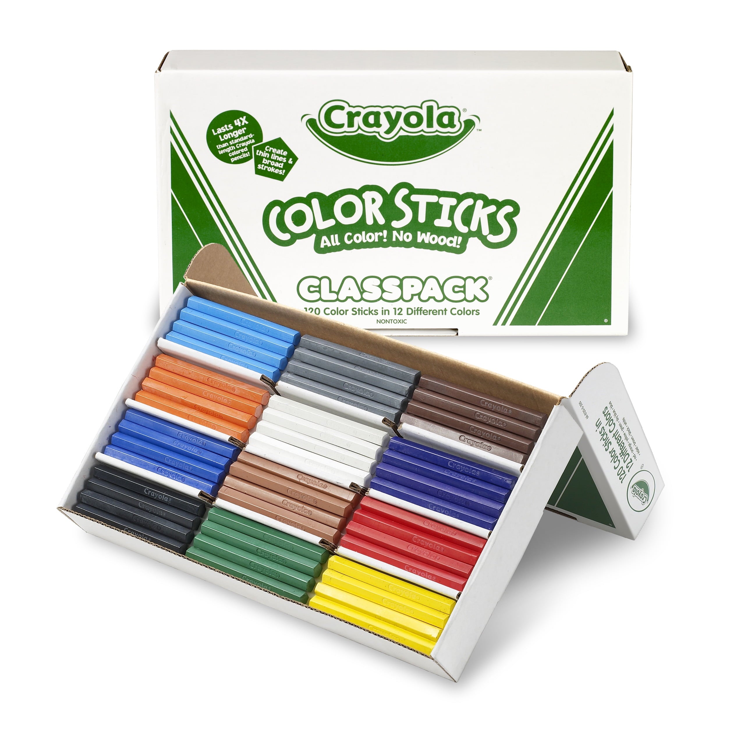 Cryola Color Sticks Classpack , 120-count in 10 colors