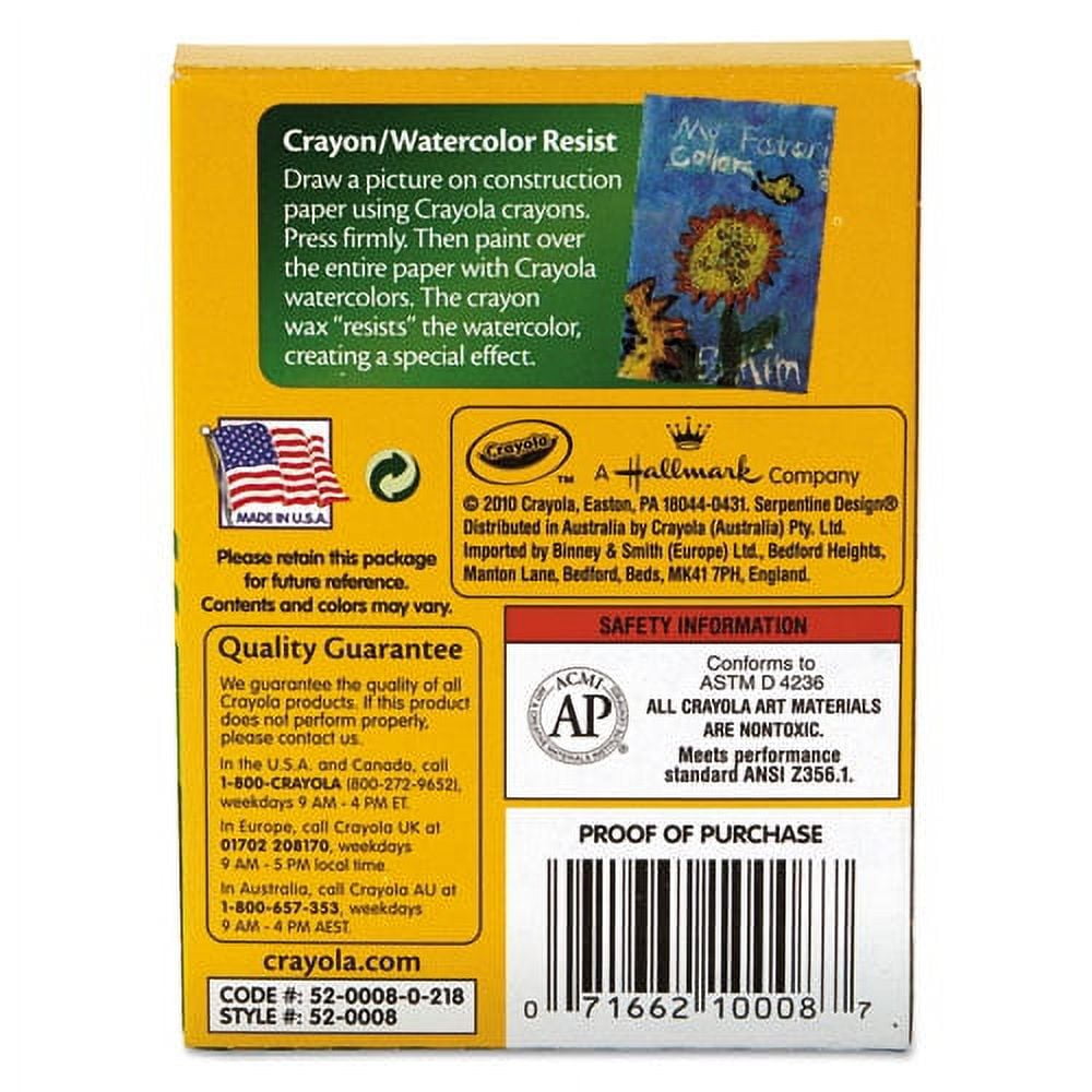Crayola Classic Crayons Tuck Box 8 Count, 1 Pack of 2 Piece