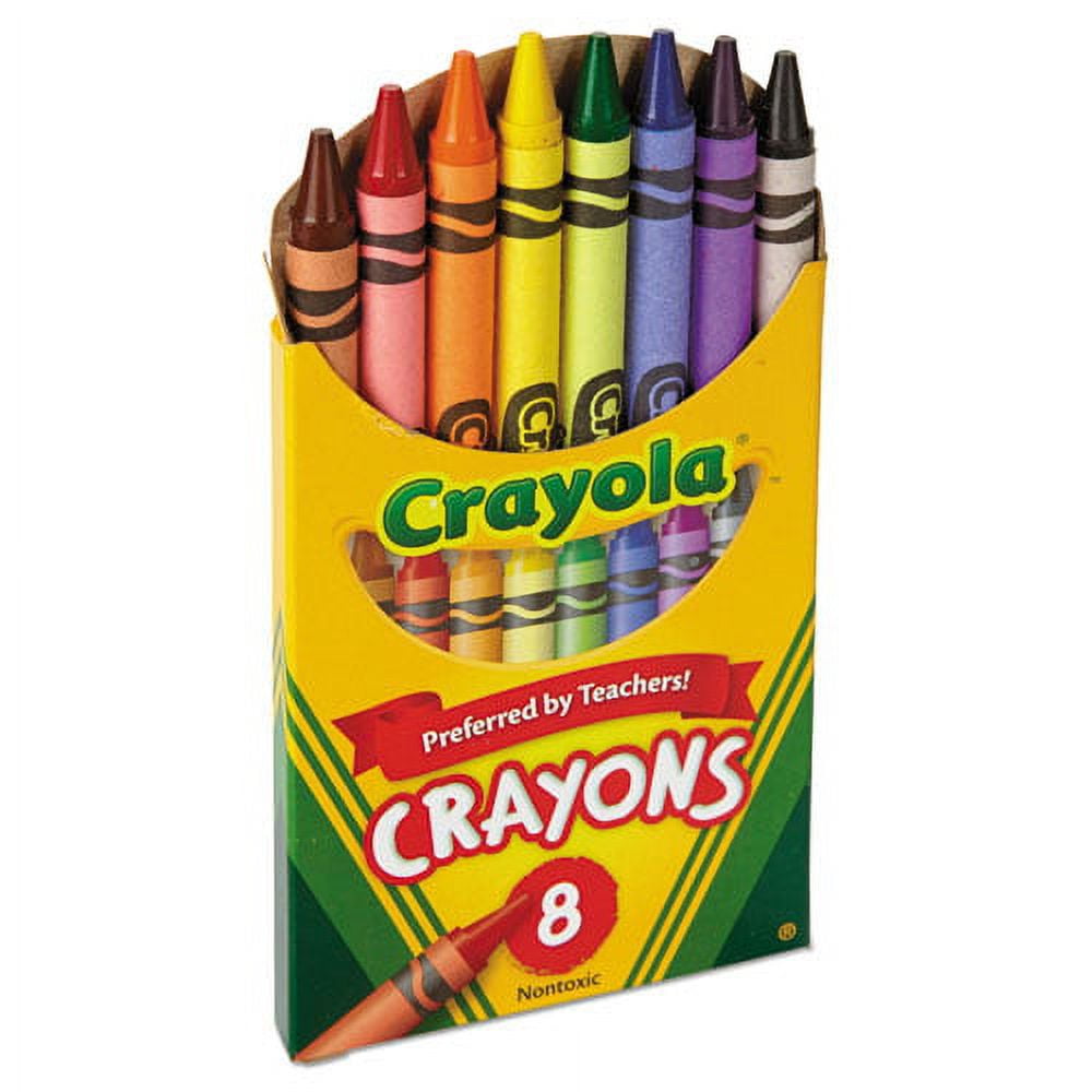 Crayola Classic Crayons Tuck Box 8 Count, 1 Pack of 2 Piece