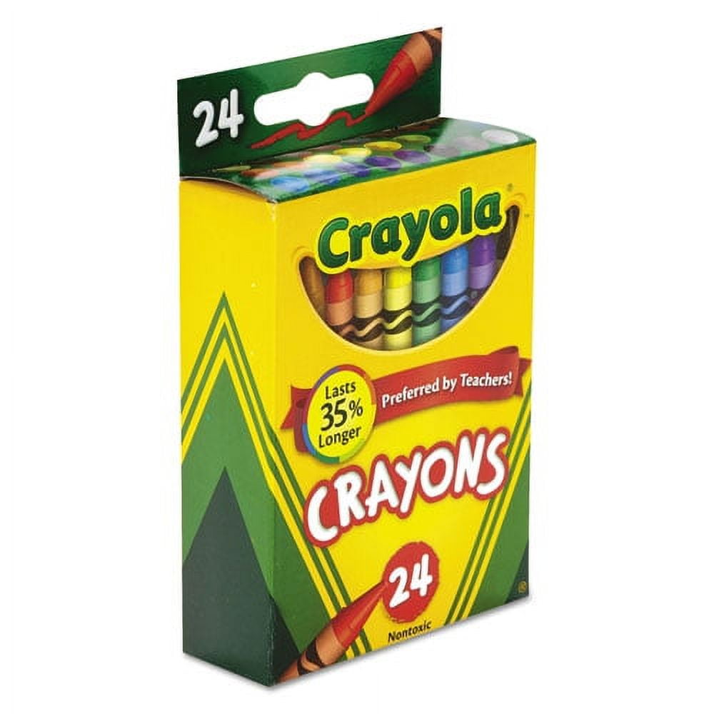 Classic Color Crayons, Peggable Retail Pack, 24 Colors/pack | Bundle of 5