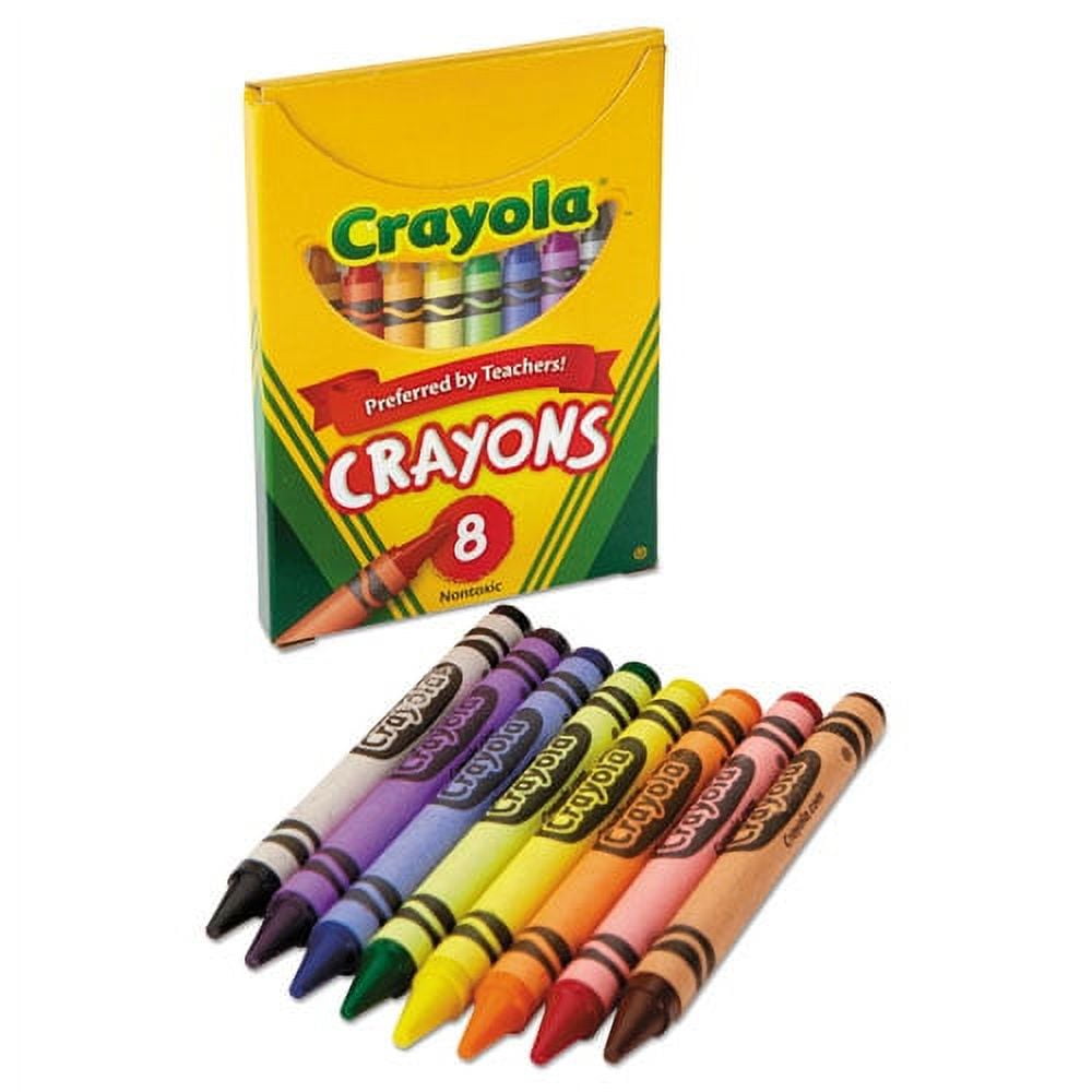 Crayola Classic Crayons Tuck Box 8 Count, 1 Pack of 2 Piece