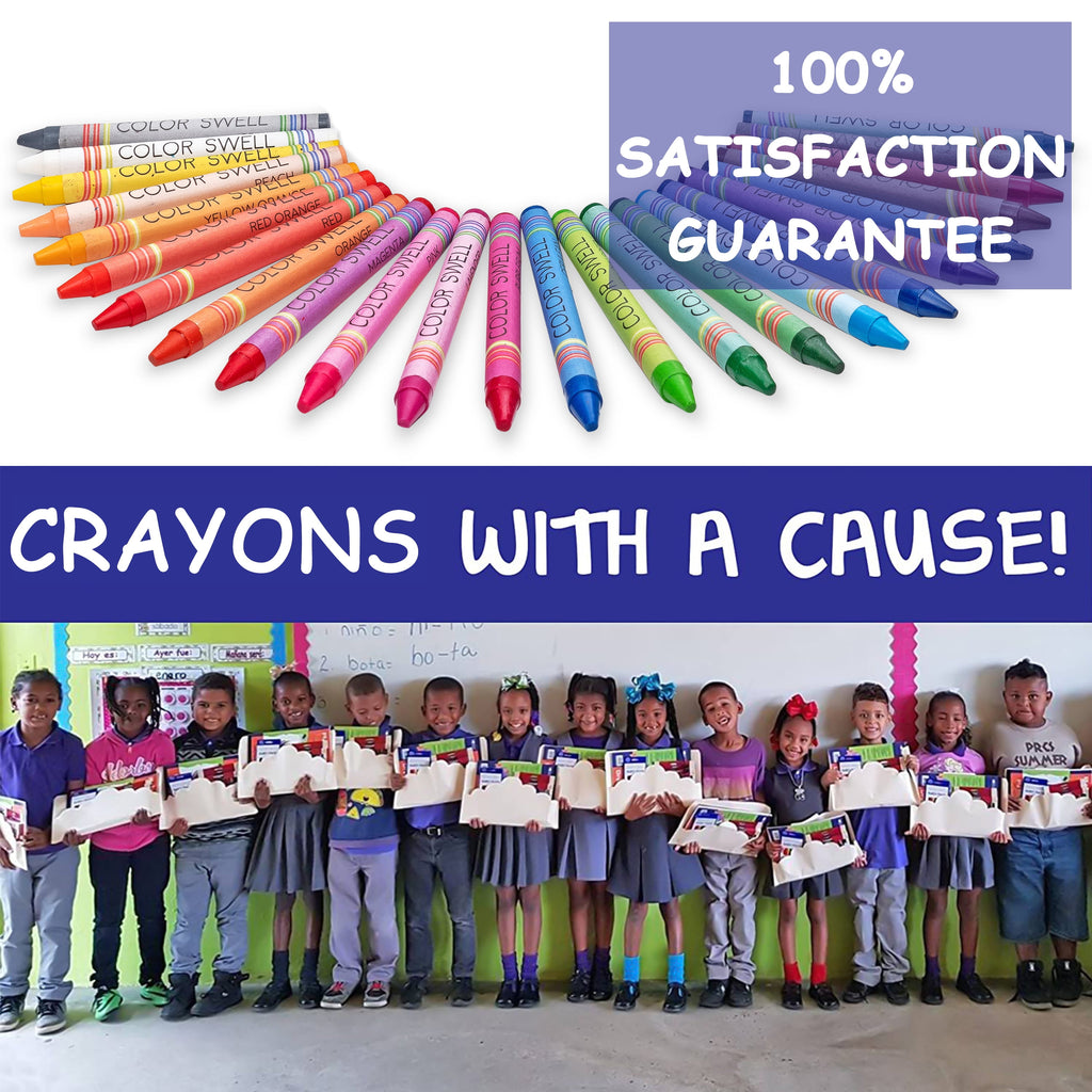 Color Swell Bulk Crayons 20 Packs of 24 Crayons per Pack