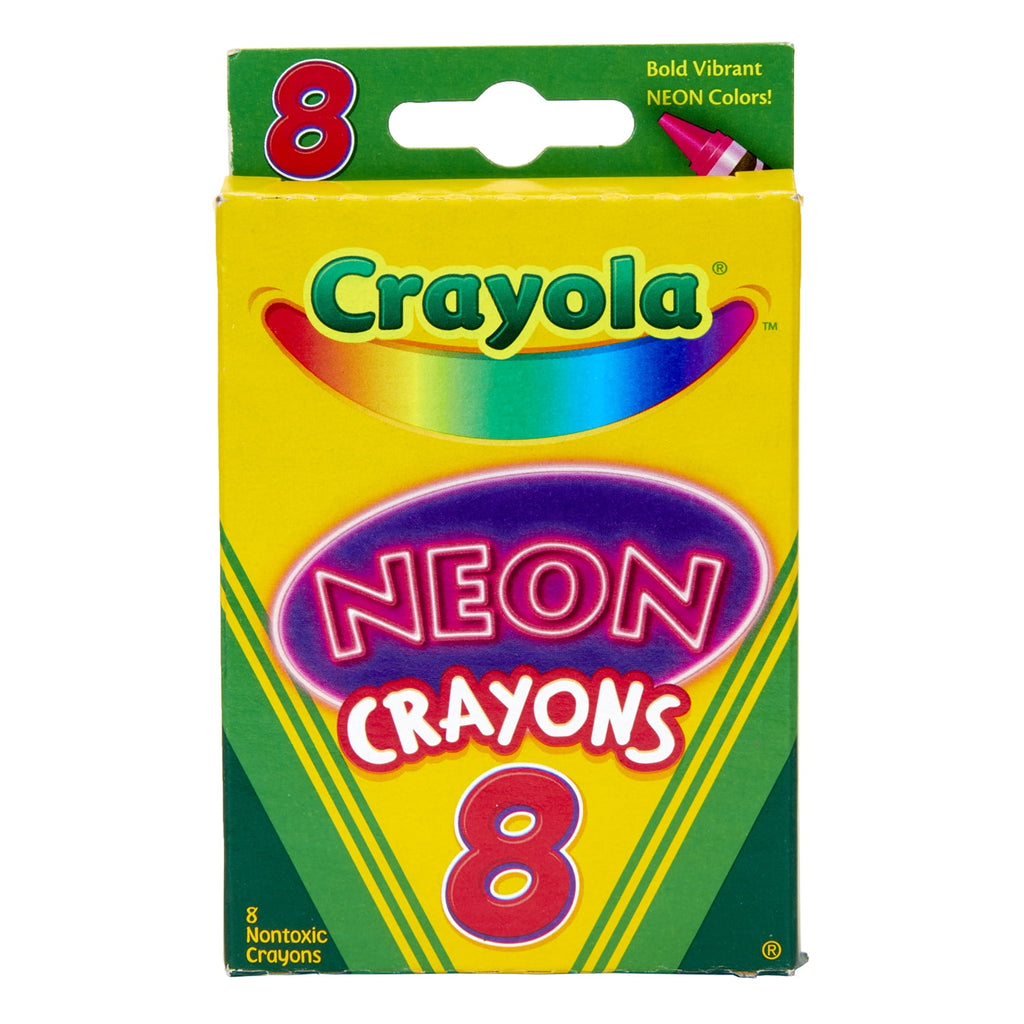 Neon Crayons, Pack of 8 | Bundle of 10 Packs