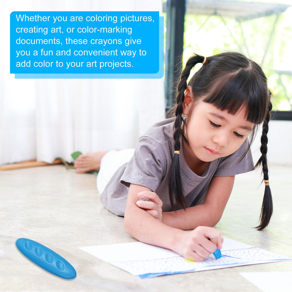 Uxcell Washable Crayons, 36Pcs Easy to Grip Peanut Shape Crayon, 36 Colors