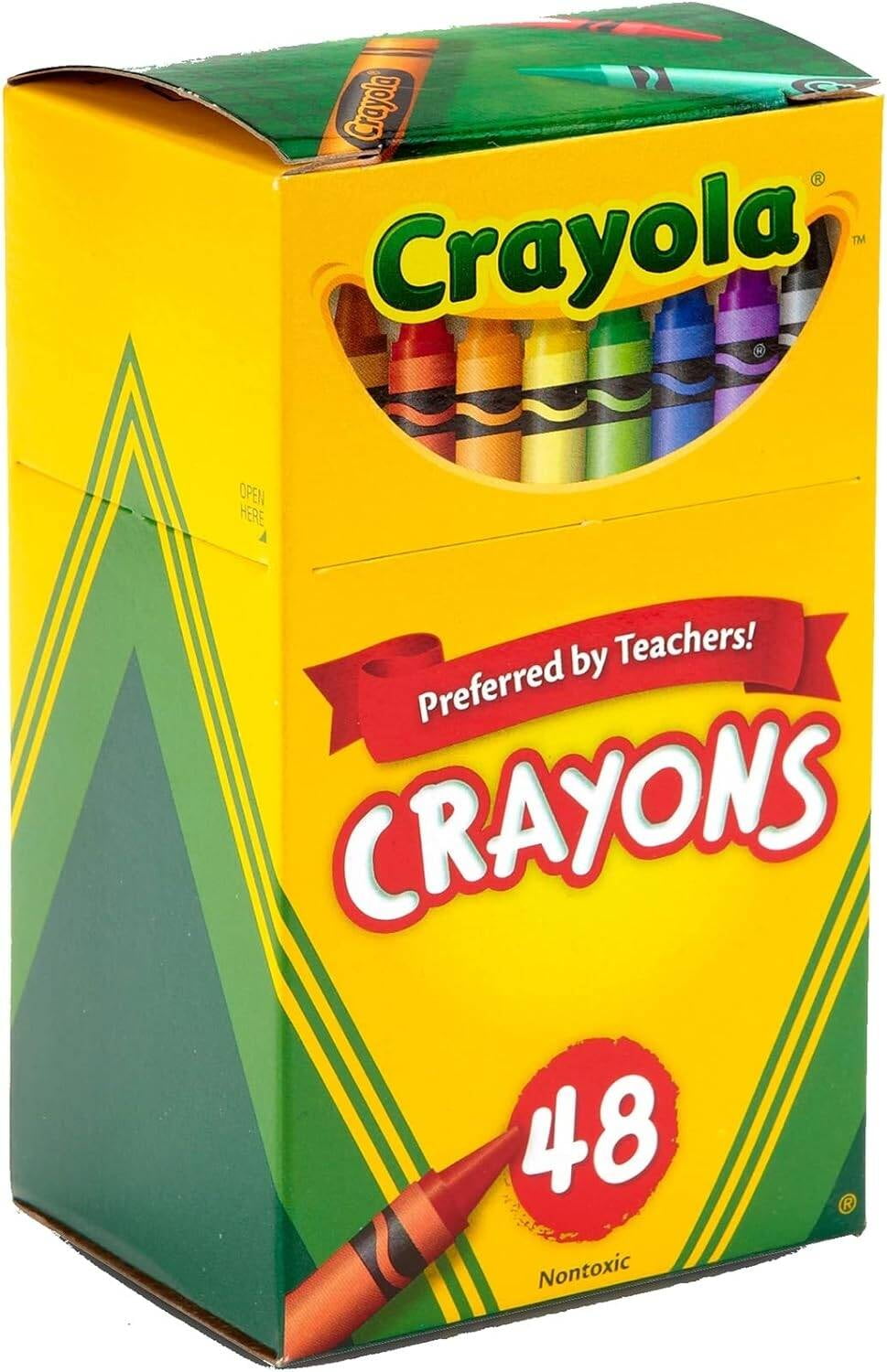 Crayola Nontoxic Crayons - 48 Ea