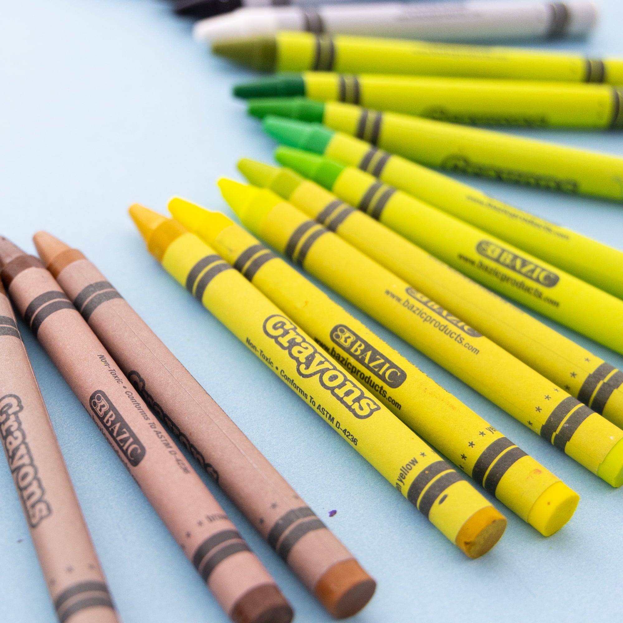 BAZIC Crayons 48-Count, Non Toxic Drawing Crayon (48/Pack), 1-Pack