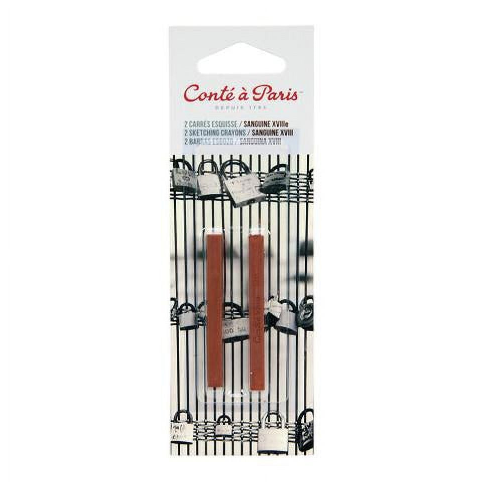 Conte Conté Crayon Pack, Black, 2B