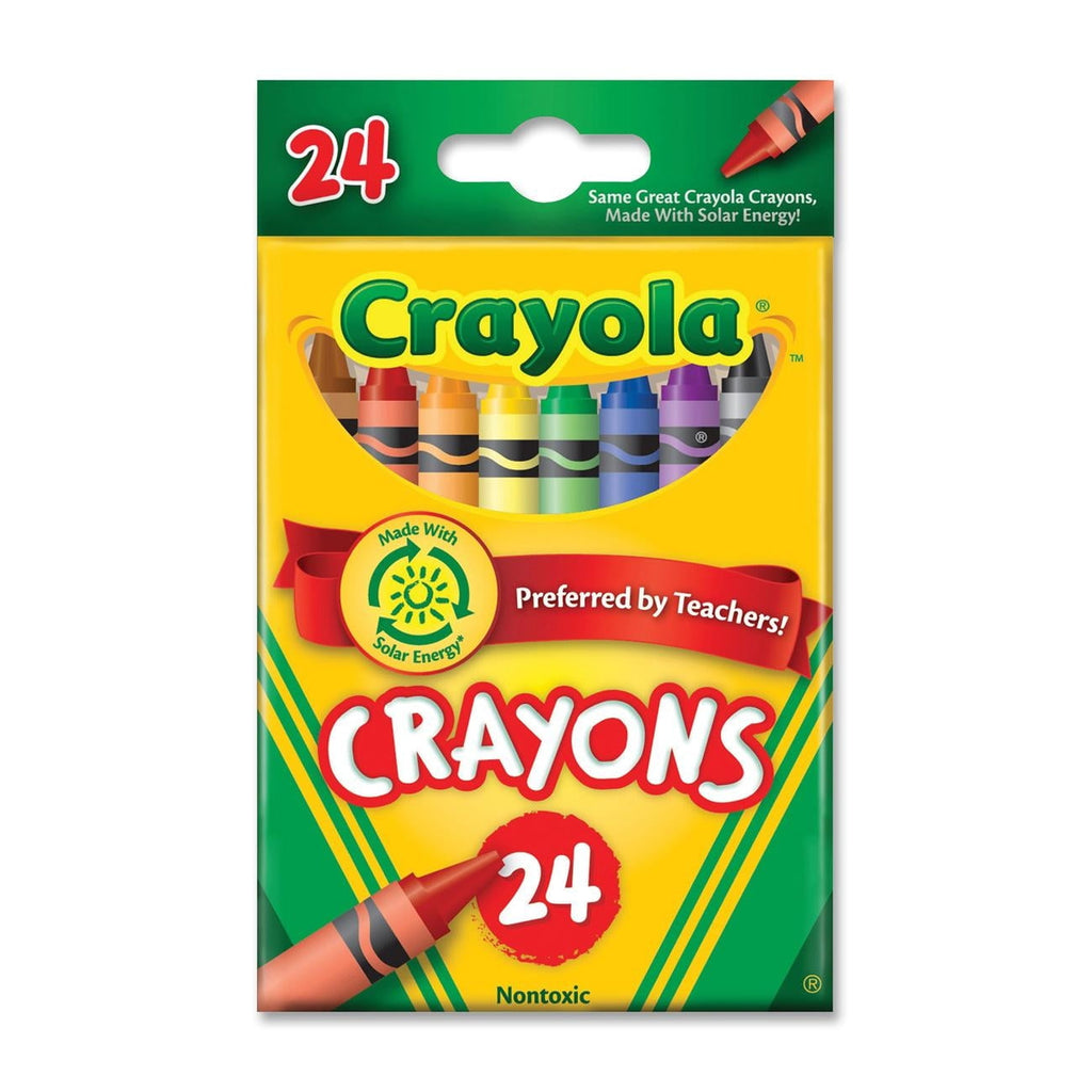 Classic Color Crayons, Peggable Retail Pack, 24 Colors/pack | Bundle of 5