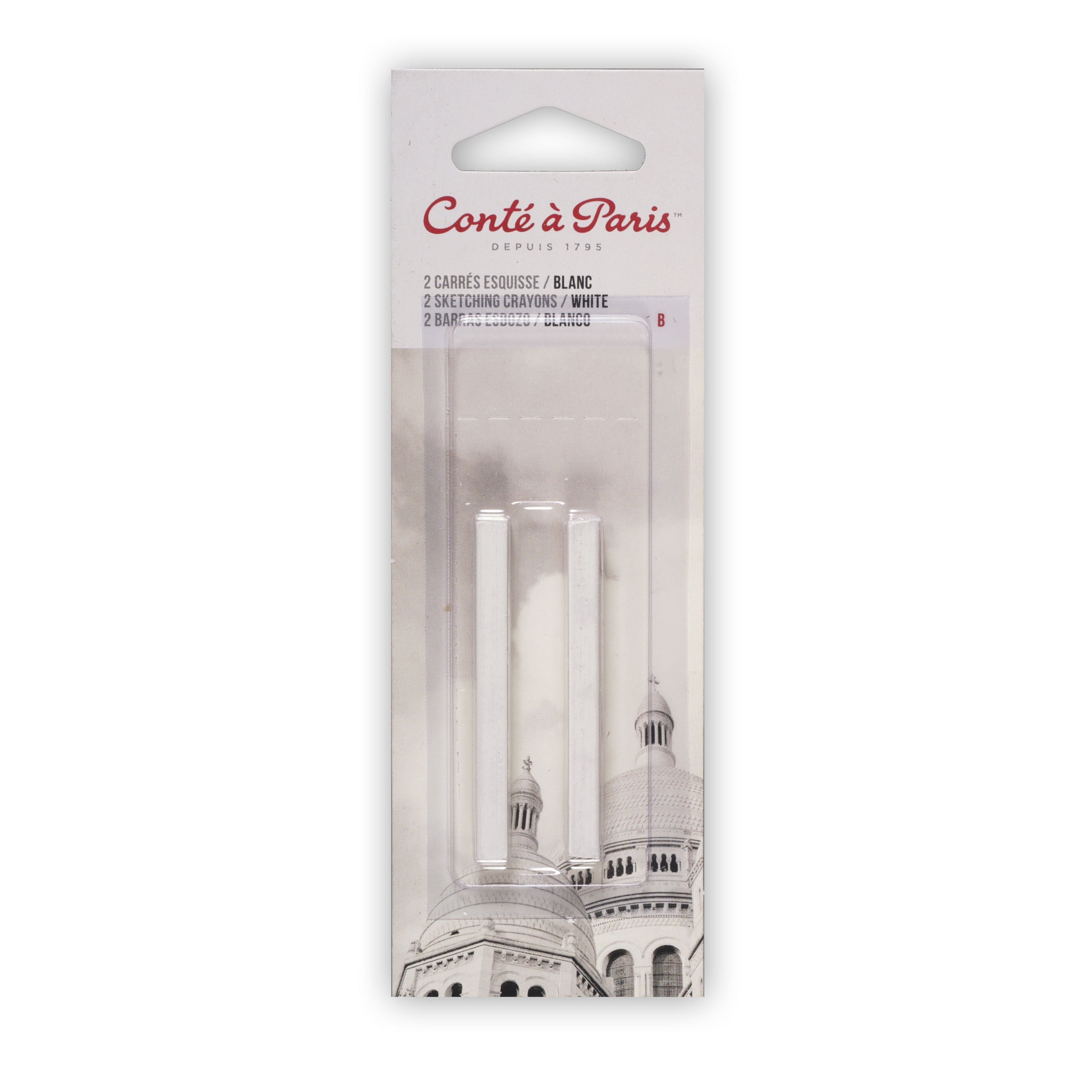 Conte Conté Crayon Pack, White, B