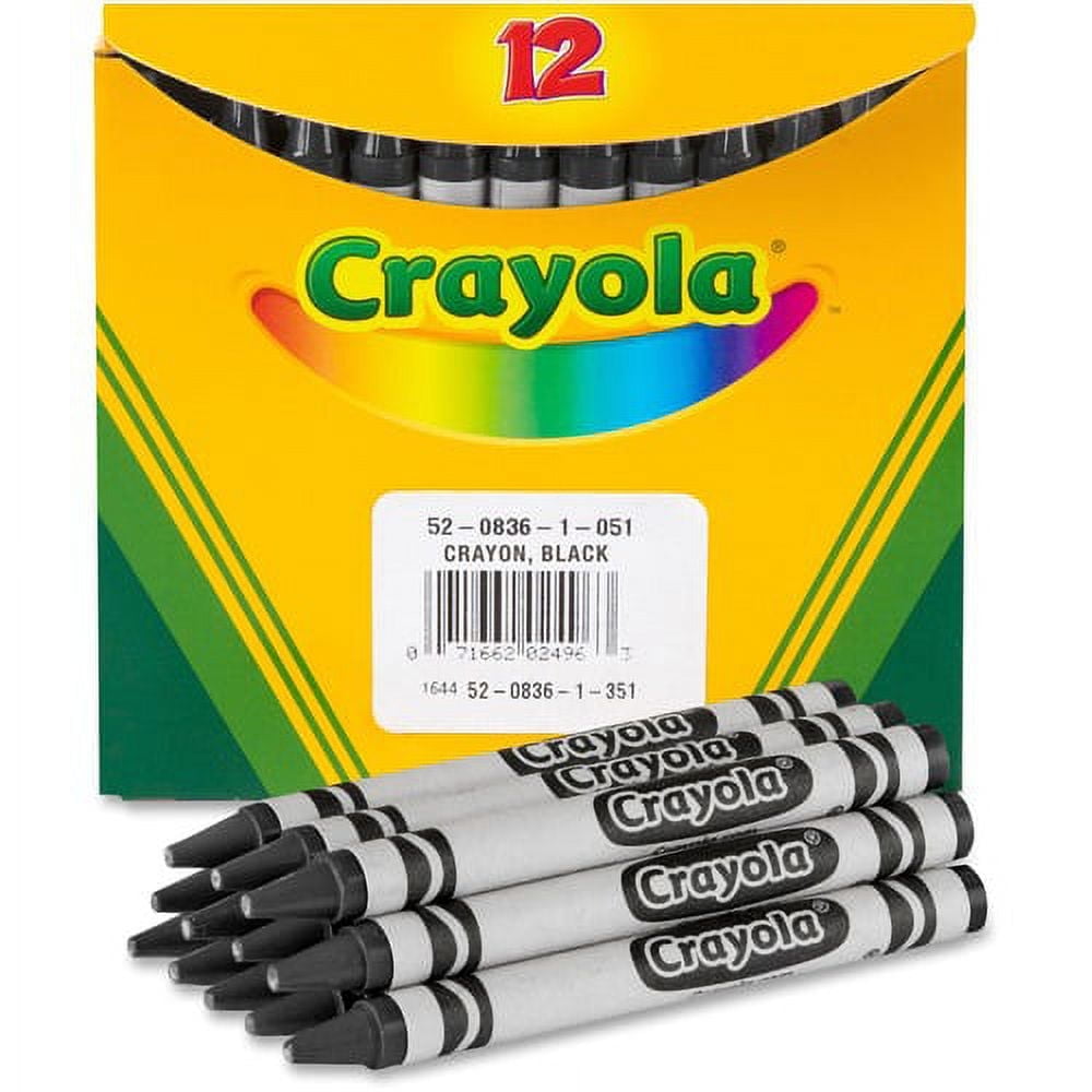 Crayola Bulk Crayons - Black - 12 / Box | Bundle of 5 Boxes