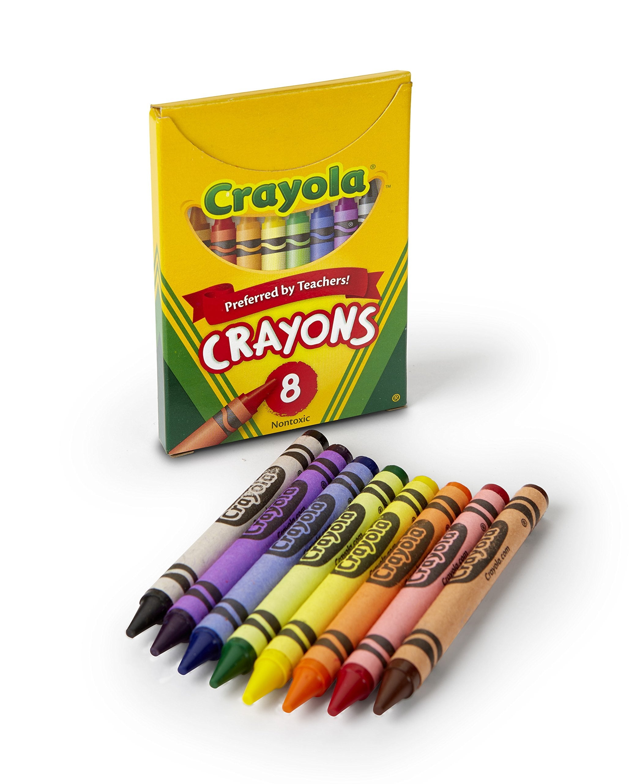 Crayola Classic Crayons Tuck Box 8 Count, 1 Pack of 2 Piece