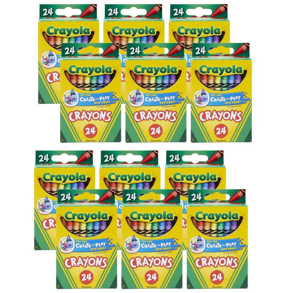 Crayola Crayons 24 Count (Pack of 12)