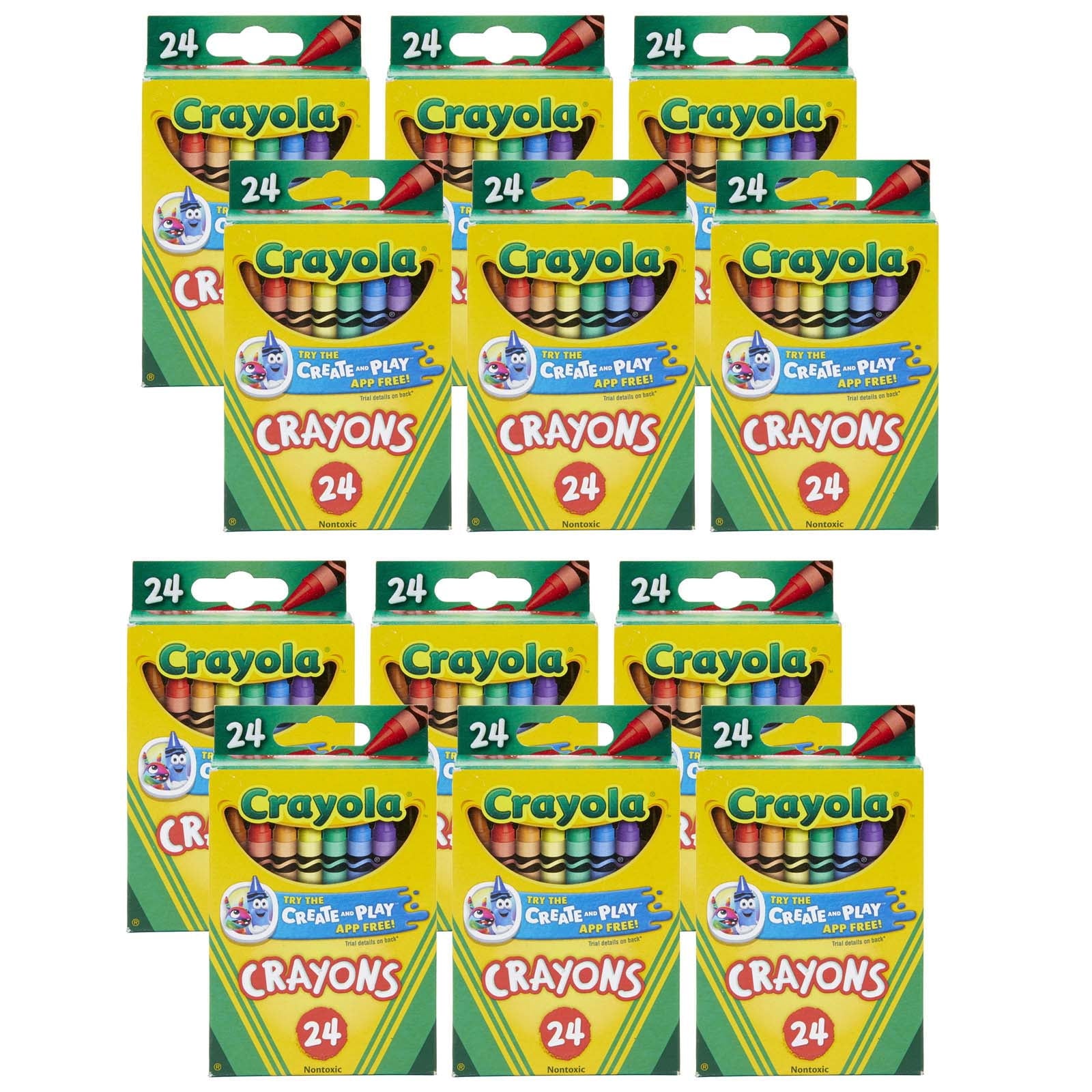 Crayola Crayons 24 Count (Pack of 12)