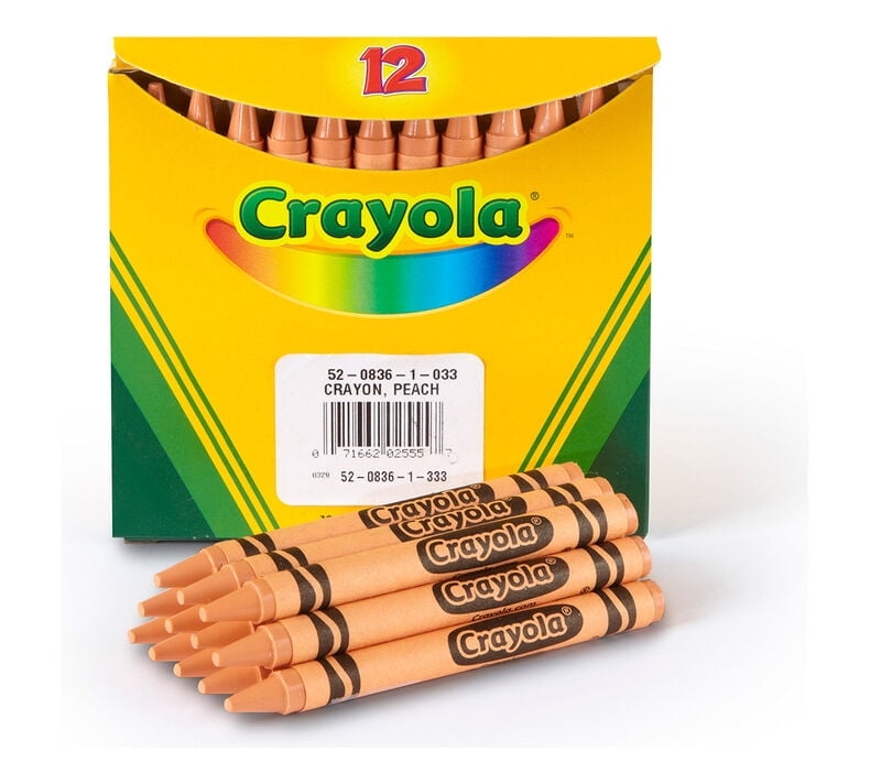 Crayola Peach Bulk Crayons, 12 Count, 1 Pack of 10 Piece