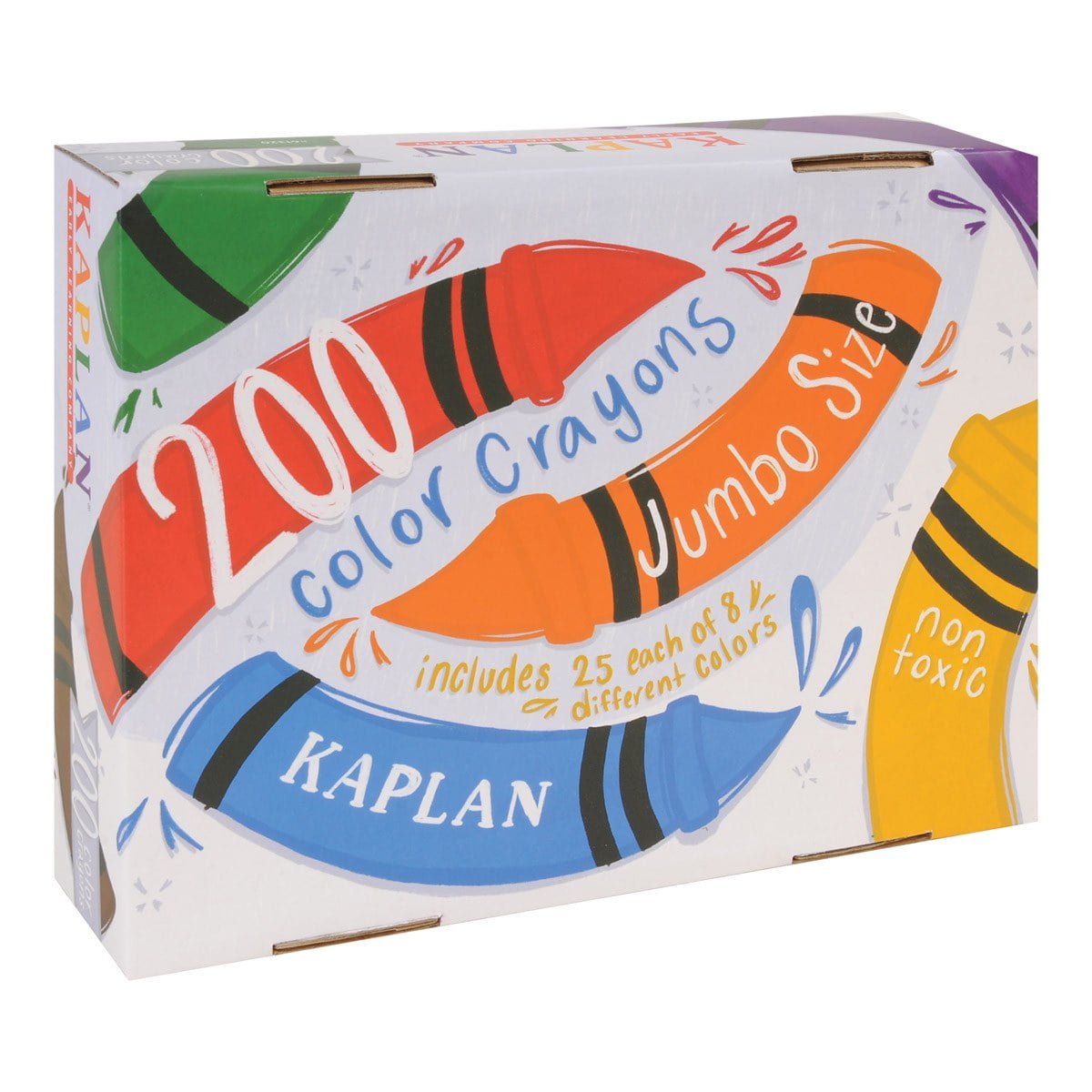 Kaplan Early Learning Company Jumbo Size Crayons Class Pack - 200 Total, 8 Colors
