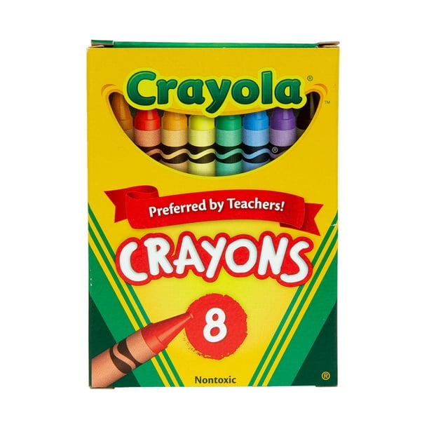 Large Crayons, Tuck Box, 8 Colors/box | Bundle of 5