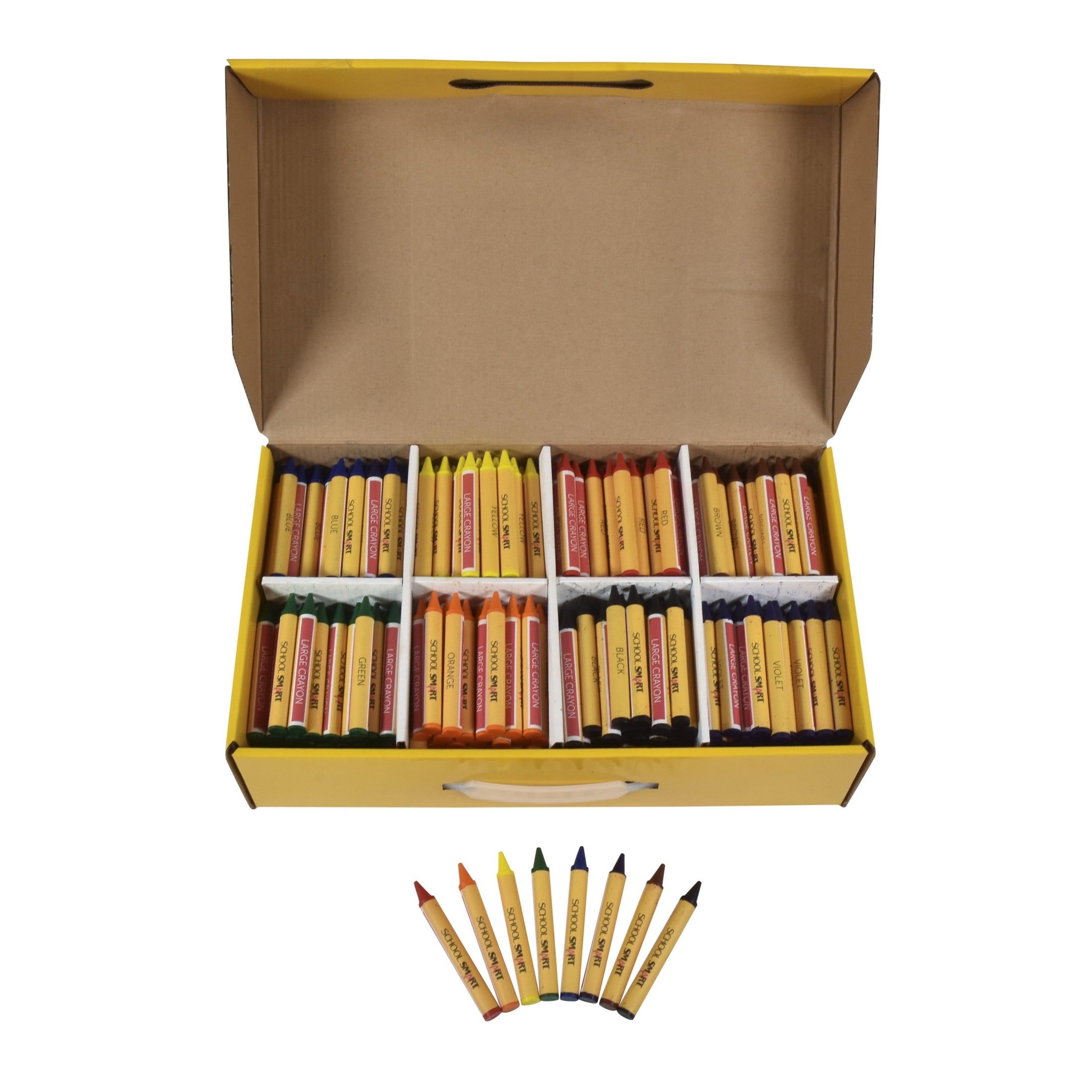 Crayons, Large Size, Assorted Colors, Pack of 400