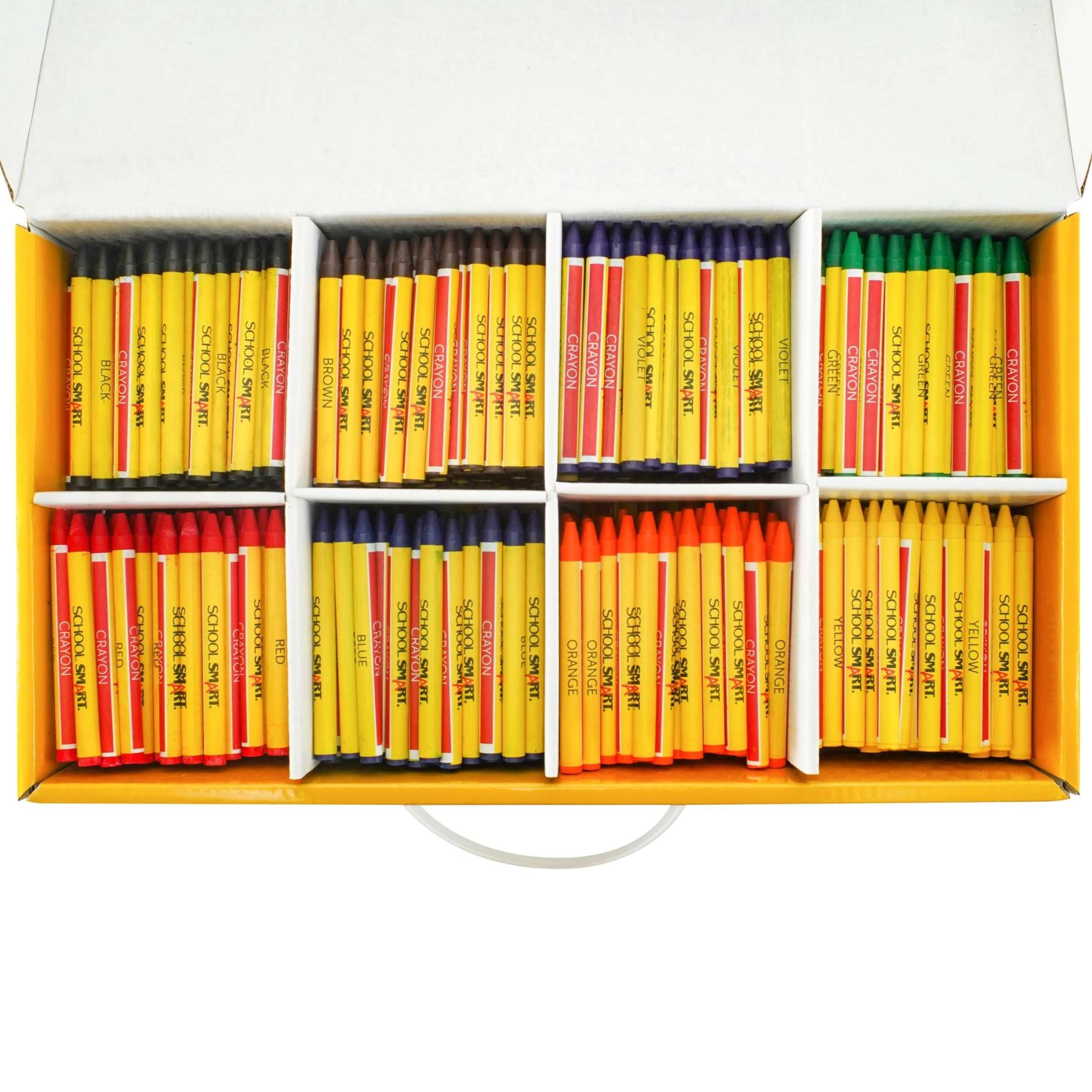 Crayons, Standard Size, Assorted Colors, Pack of 800