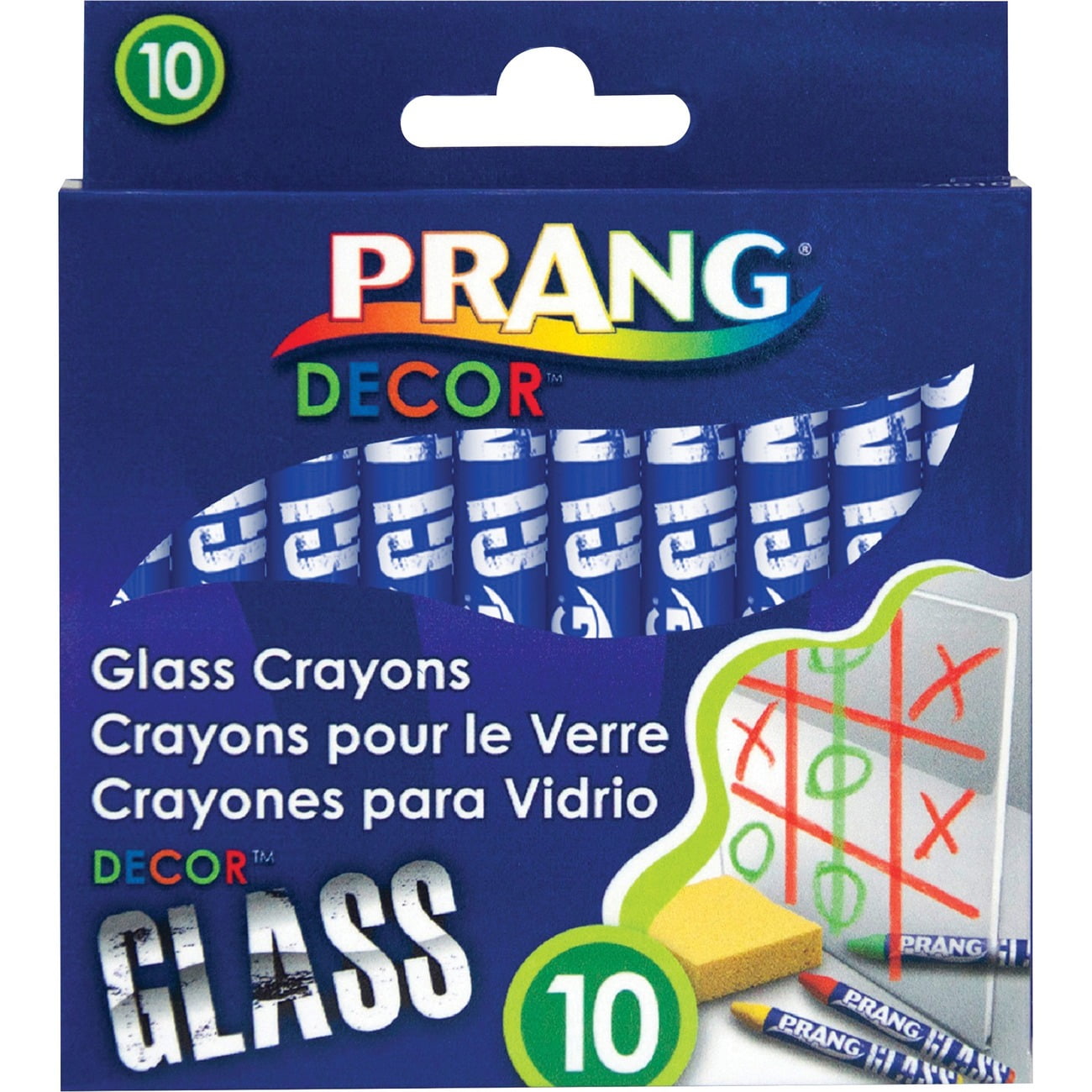 Prang, DIX74010, Decor Glass Crayons, 10 / Set, Assorted