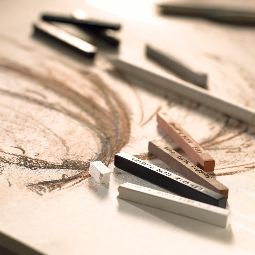 Conte Conté Crayon Pack, White, B