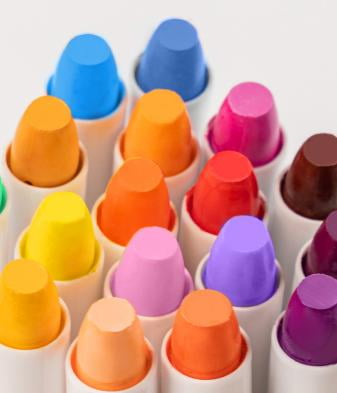 Deli Gel Crayons 12 pcs. for Beginners and Artists Swivel Refills
