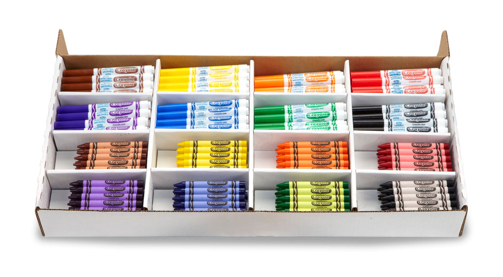 Crayola Large Crayon; Washable Marker Classpack, 1 / Box