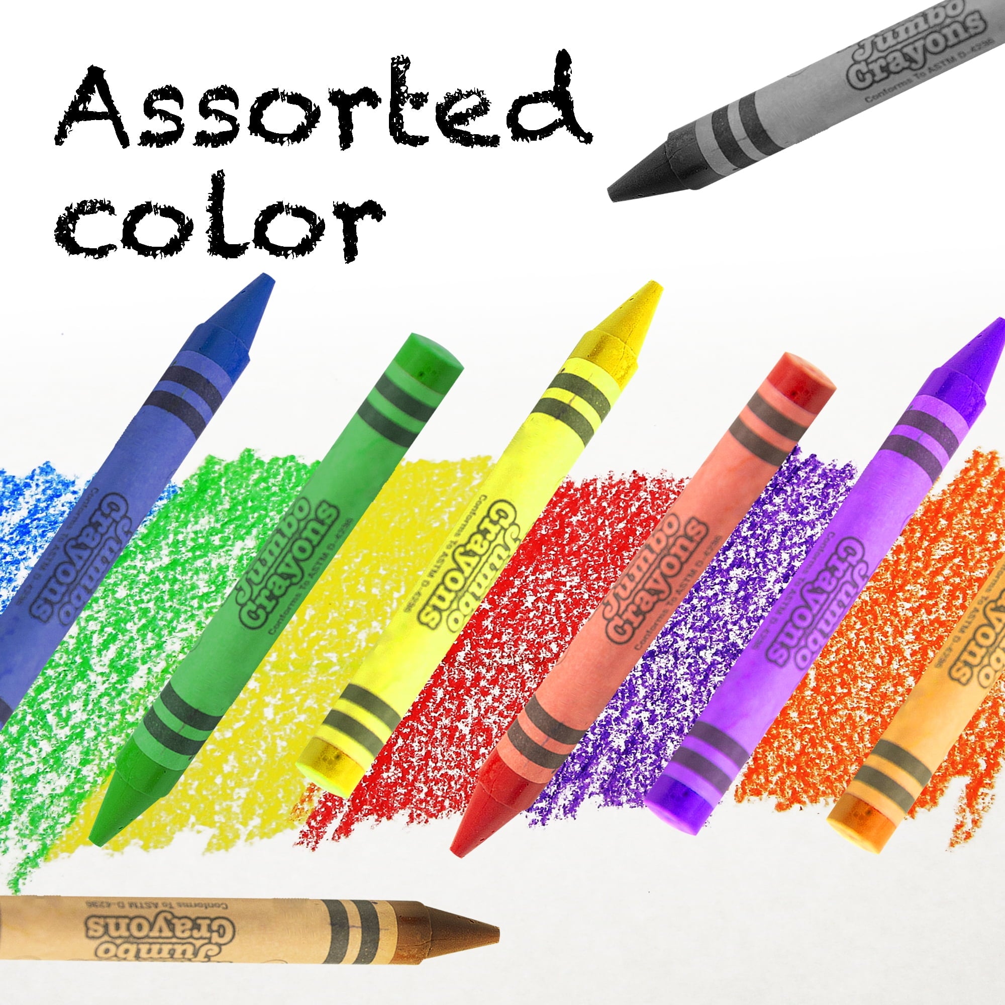 BAZIC 8 Color Premium Jumbo Crayons [2518]