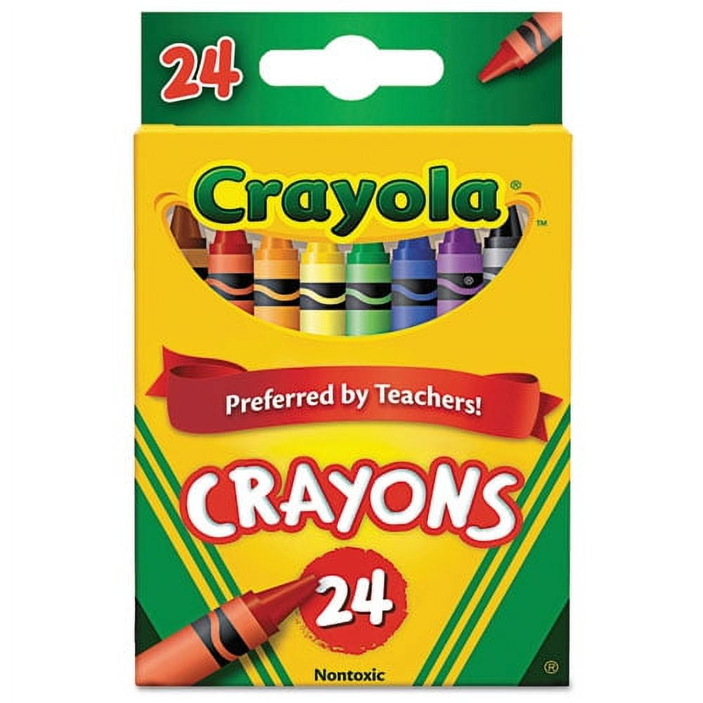 Classic Color Crayons, Peggable Retail Pack, 24 Colors/pack | Bundle of 5