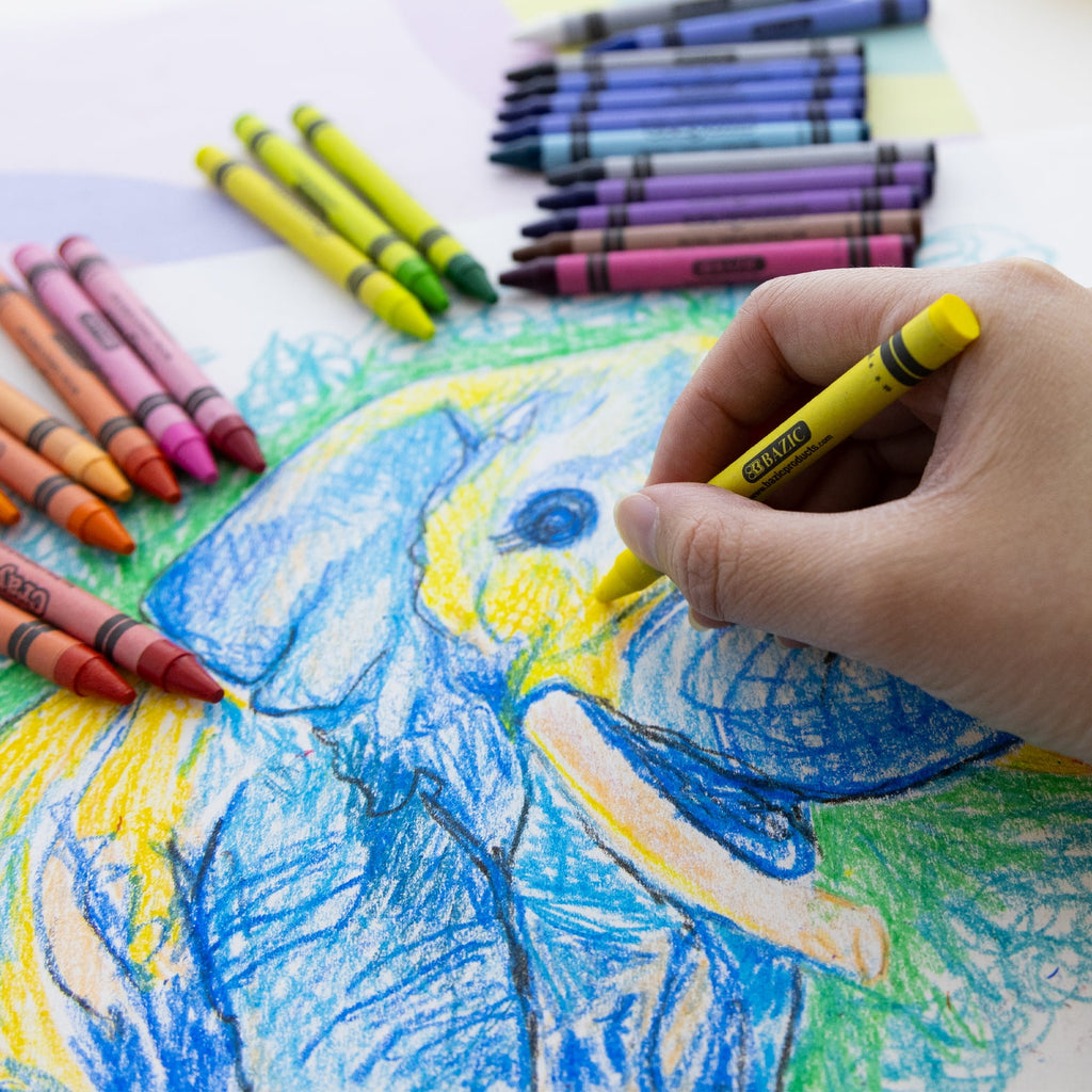 BAZIC Crayons 48-Count, Non Toxic Drawing Crayon (48/Pack), 1-Pack