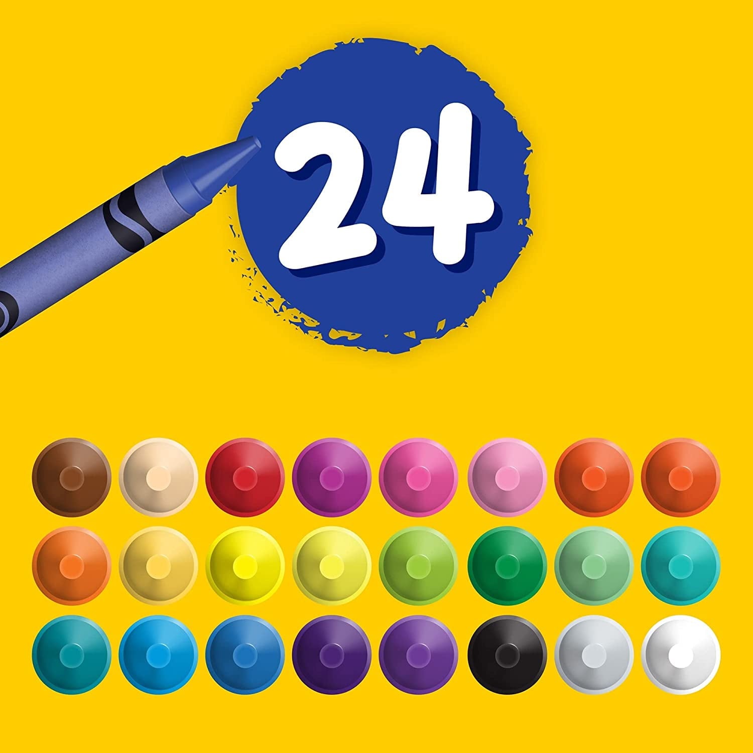Crayola 24 Count Ultra- Clean Washable Crayons