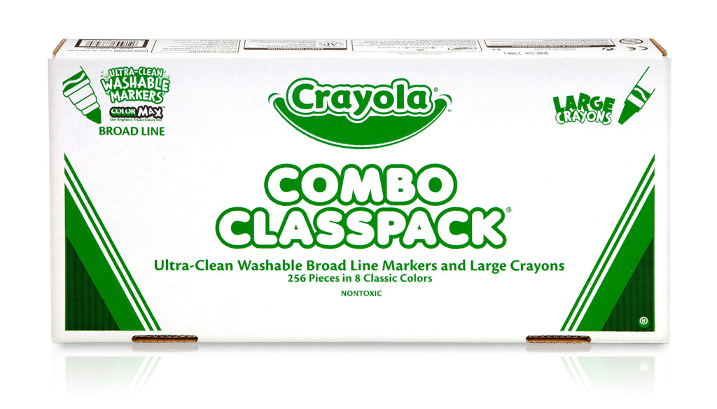 Crayola Large Crayon; Washable Marker Classpack, 1 / Box