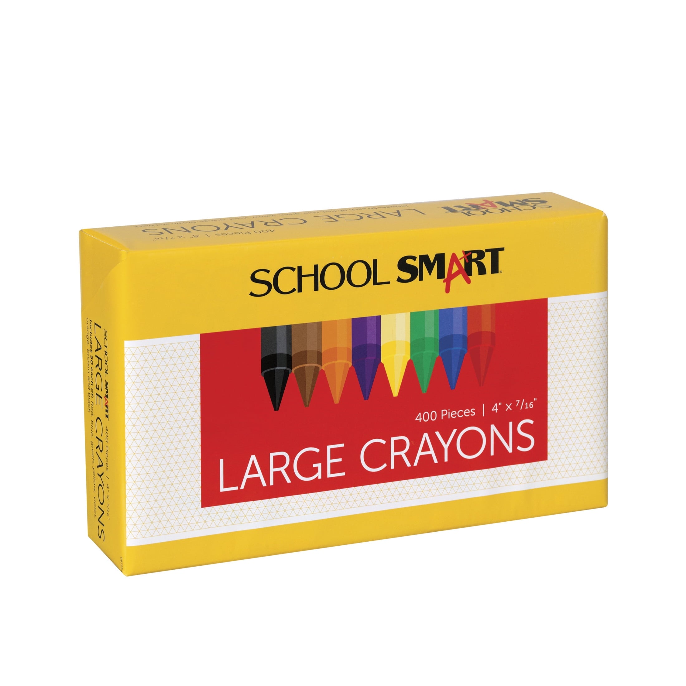 Crayons, Large Size, Assorted Colors, Pack of 400
